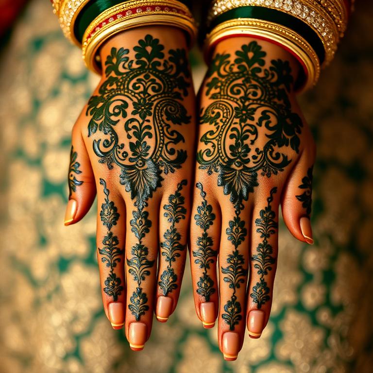 Mehndi night colour palette we can't stop thinking about 🌺